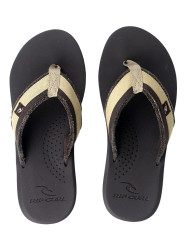 Rip curl pánské žabky Reactor Dark Brown | Hnědá | Velikost 41 EU