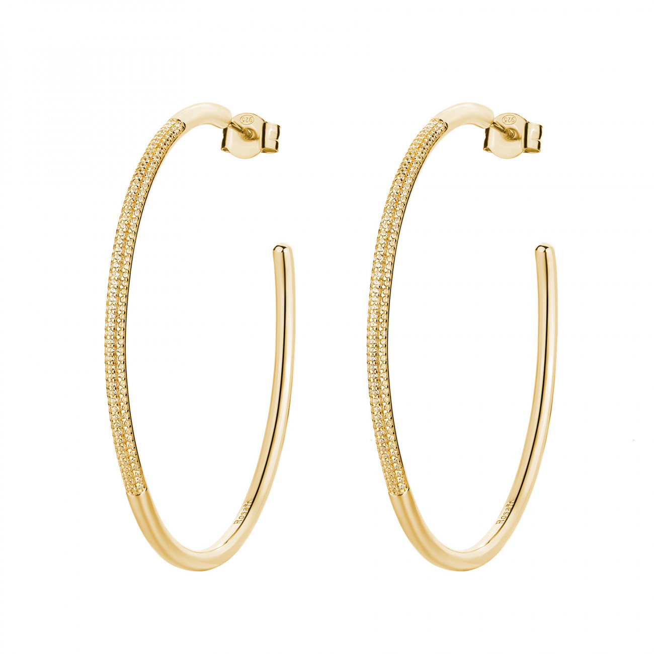 Rosato Kruhové okouzlující náušnice se zirkony Bianca RZBI78