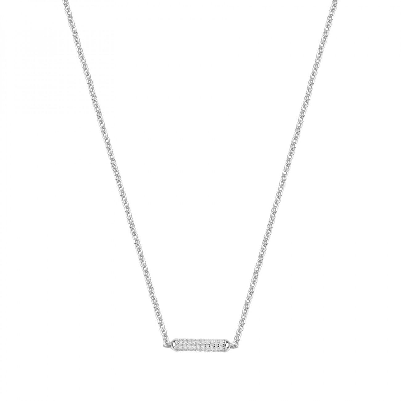 Rosato Stříbrný náhrdelník s kubickými zirkony Bianca RZBI56