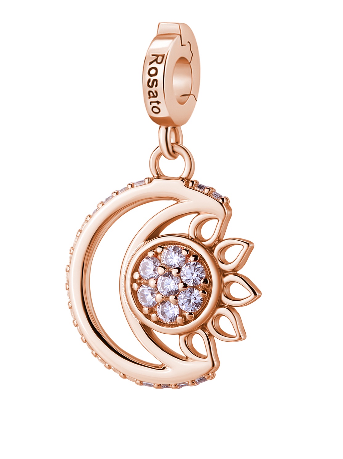 Rosato Třpytivý pozlacený přívěsek Měsíc a Slunce Storie RZ252