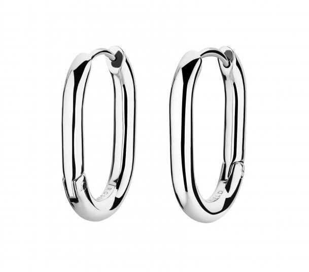 Rosefield Luxusní oválné náušnice z oceli Essentials JTHCS-J423/JEOLS-J568/JEOSS-J570 2,5 x 1,6 cm