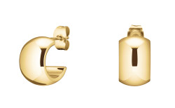 Rosefield Nadčasové pozlacené náušnice z oceli JESWG-J930