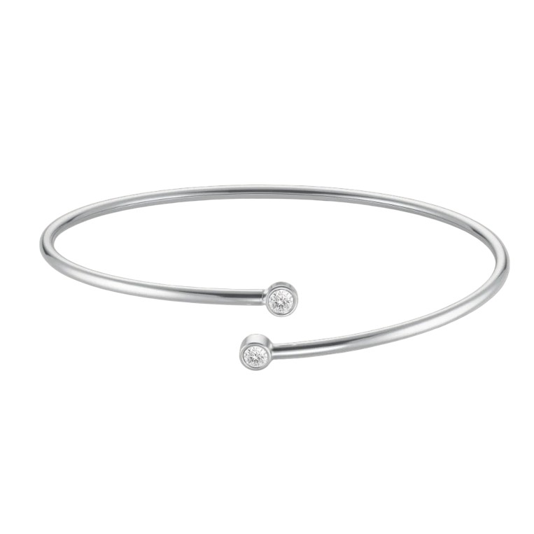 Rosefield Otevřený pevný náramek s krystaly JBDCS-J1214