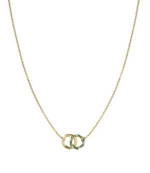 Rosefield Stylový pozlacený náhrdelník z oceli Emerald JNEDG-J714