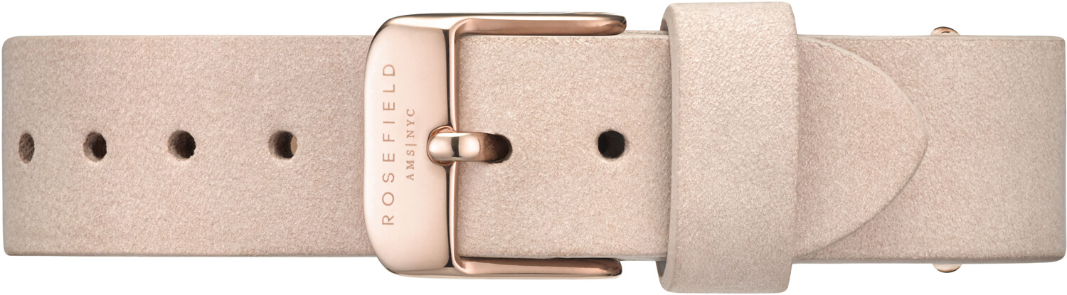 Rosefield West Village Soft Pink Rosegold Strap