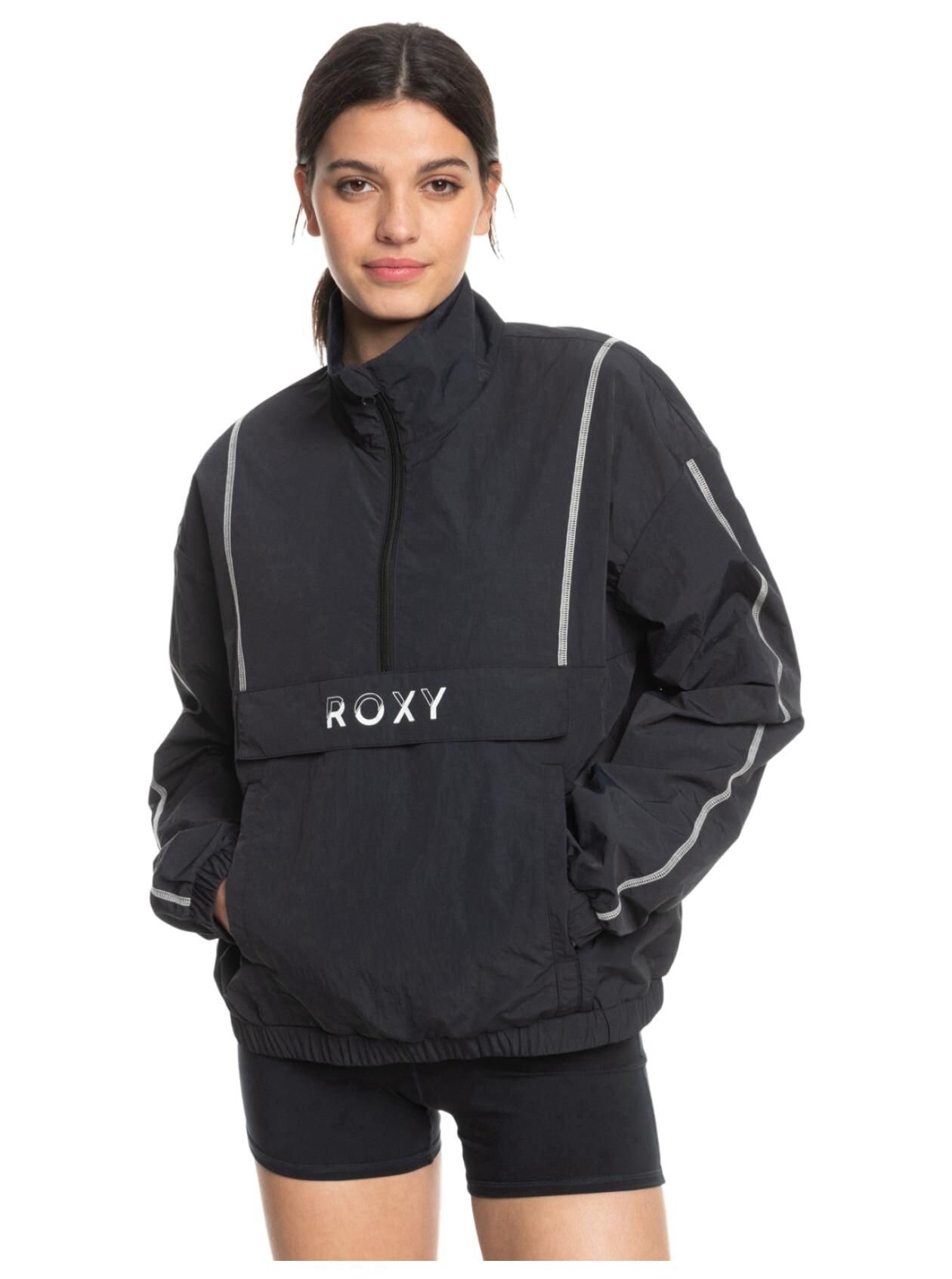 Roxy dámská bunda Bold Moves Wind Anthracite | Černá | Velikost L