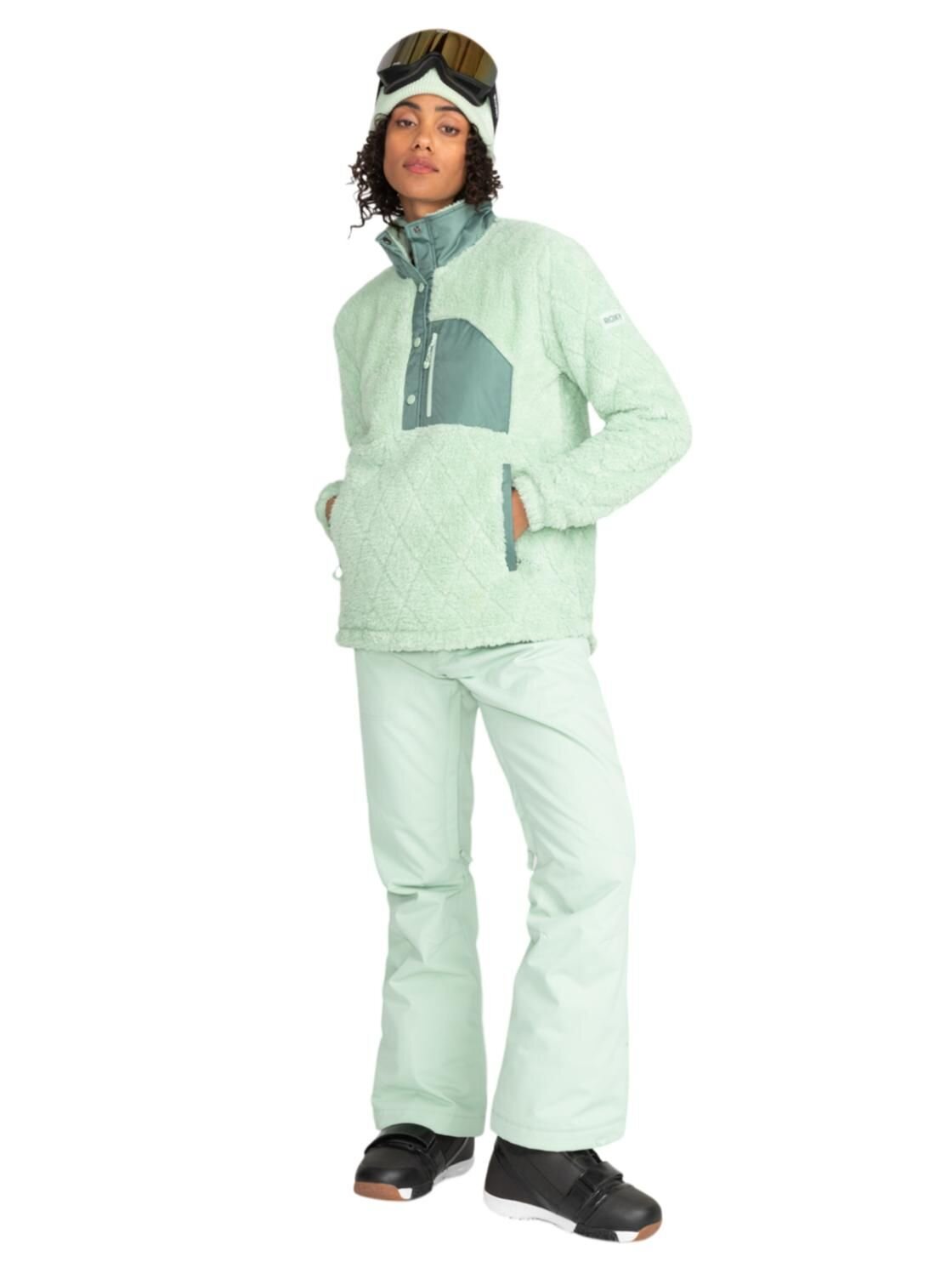 Roxy dámská fleecová mikina Alabama Cameo Green | Zelená | Velikost L