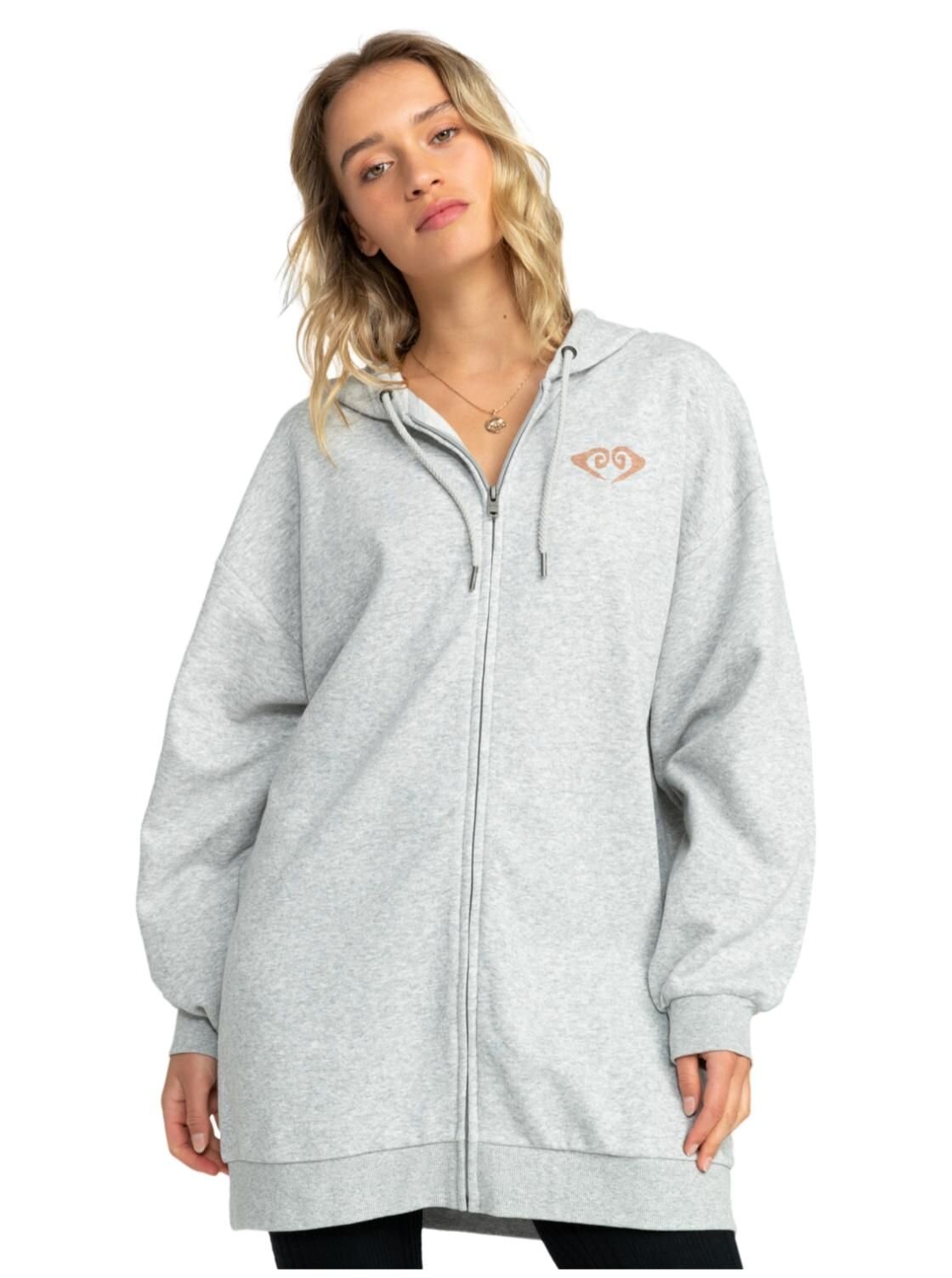 Roxy dámská mikina Backyard Party A Heritage Heather | Šedá | Velikost M