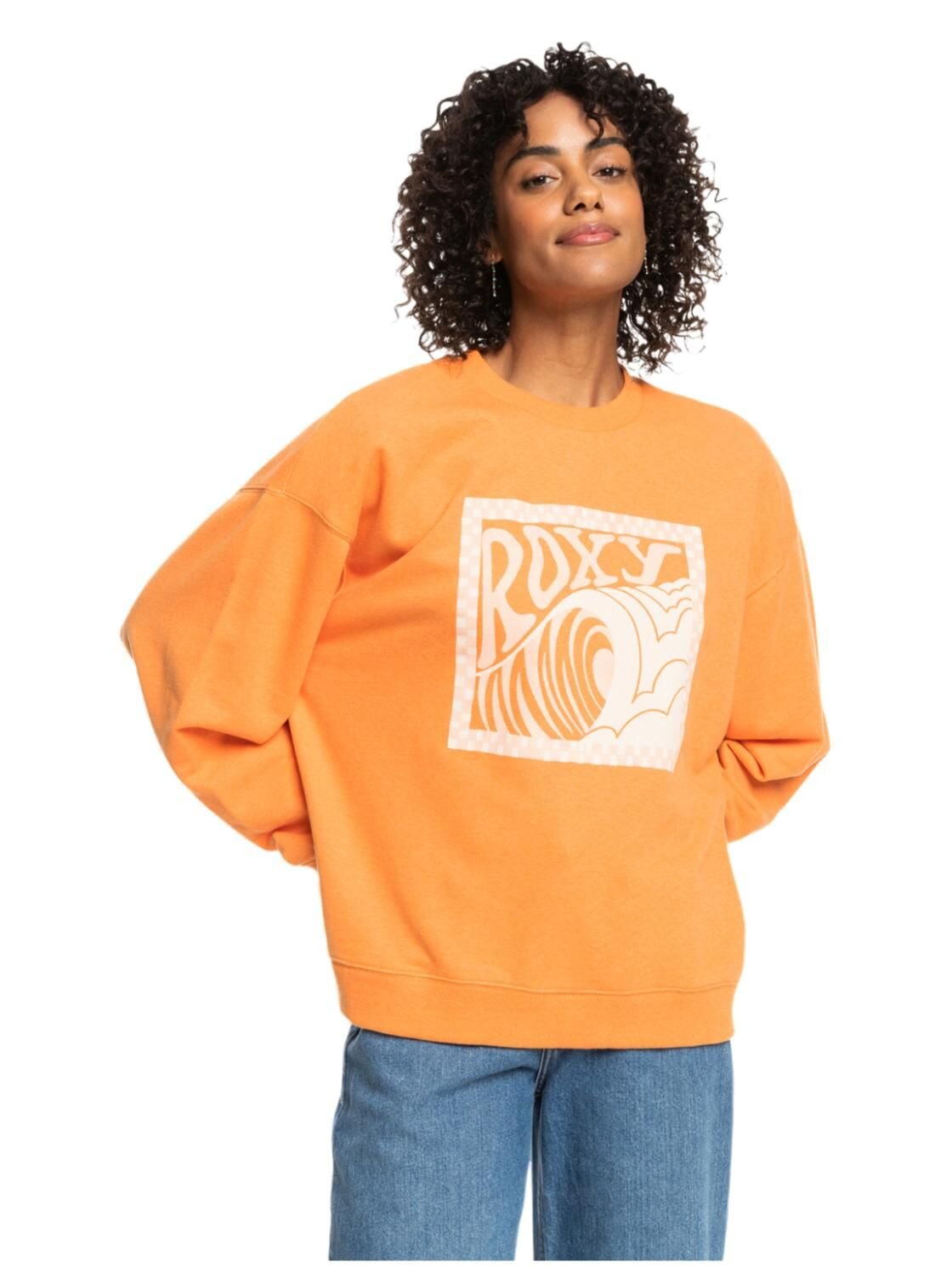 Roxy dámská mikina Take Your Place B Tangerine | Oranžová | Velikost L