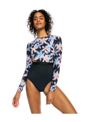 Roxy dámské jednodílné plavky Active Anthracite Kiss | Černá | Velikost XL