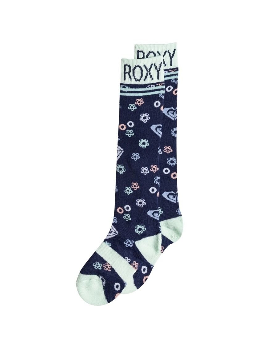 Roxy dámské ponožky Frosty Girl Medieval Blue Neo Logo | Modrá | Velikost M/L