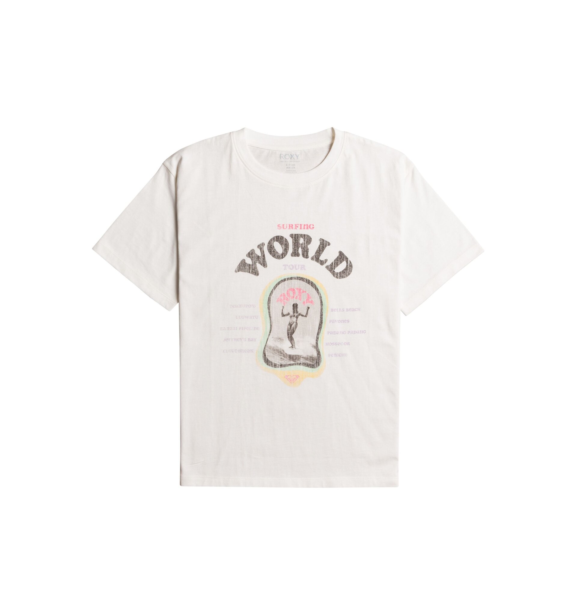 Roxy dámské tričko Moonlight Sun Snow White | Bílá | Velikost M