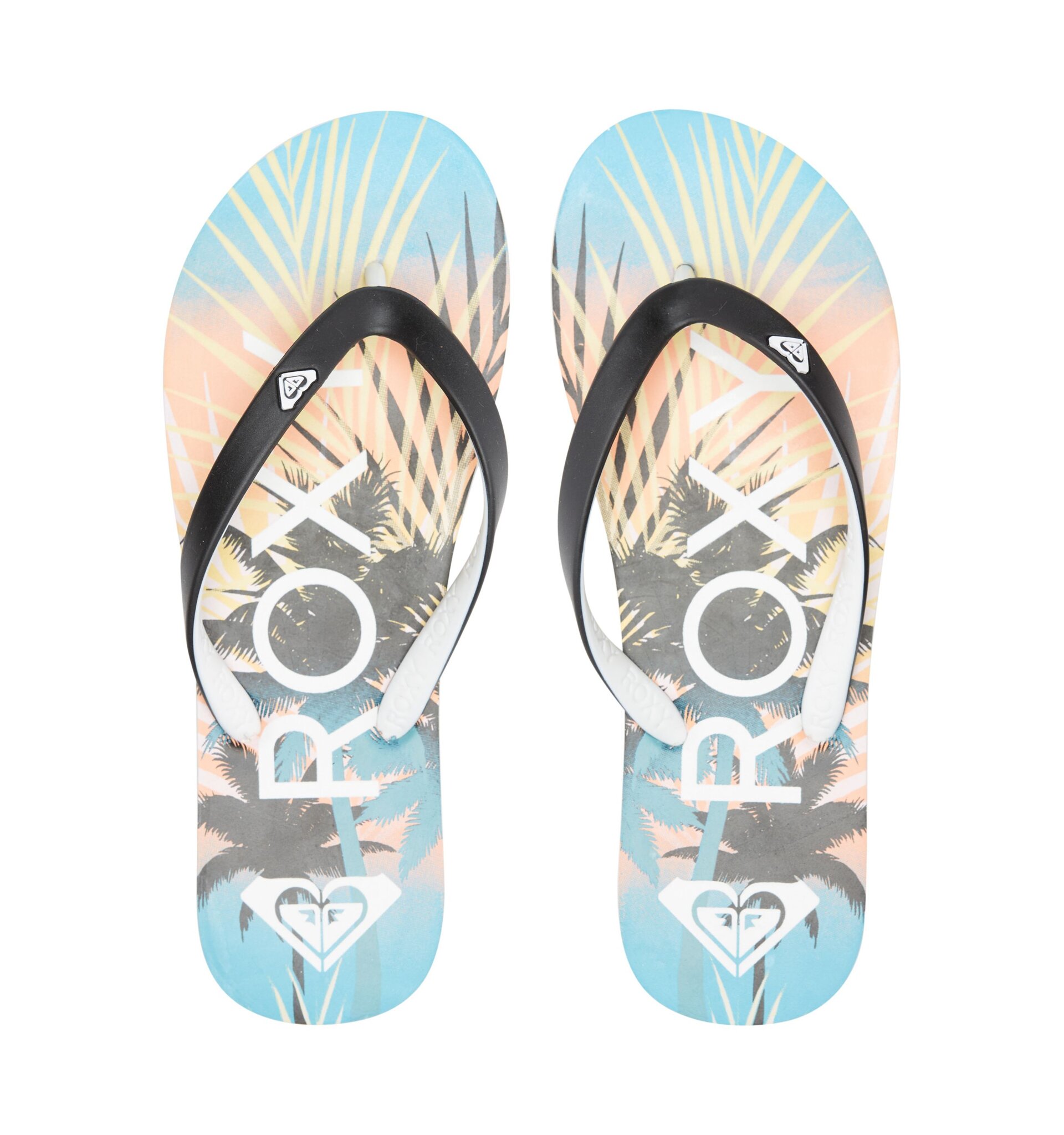 Roxy dámské žabky Tahiti VII Black Print | Černá | Velikost 7 US