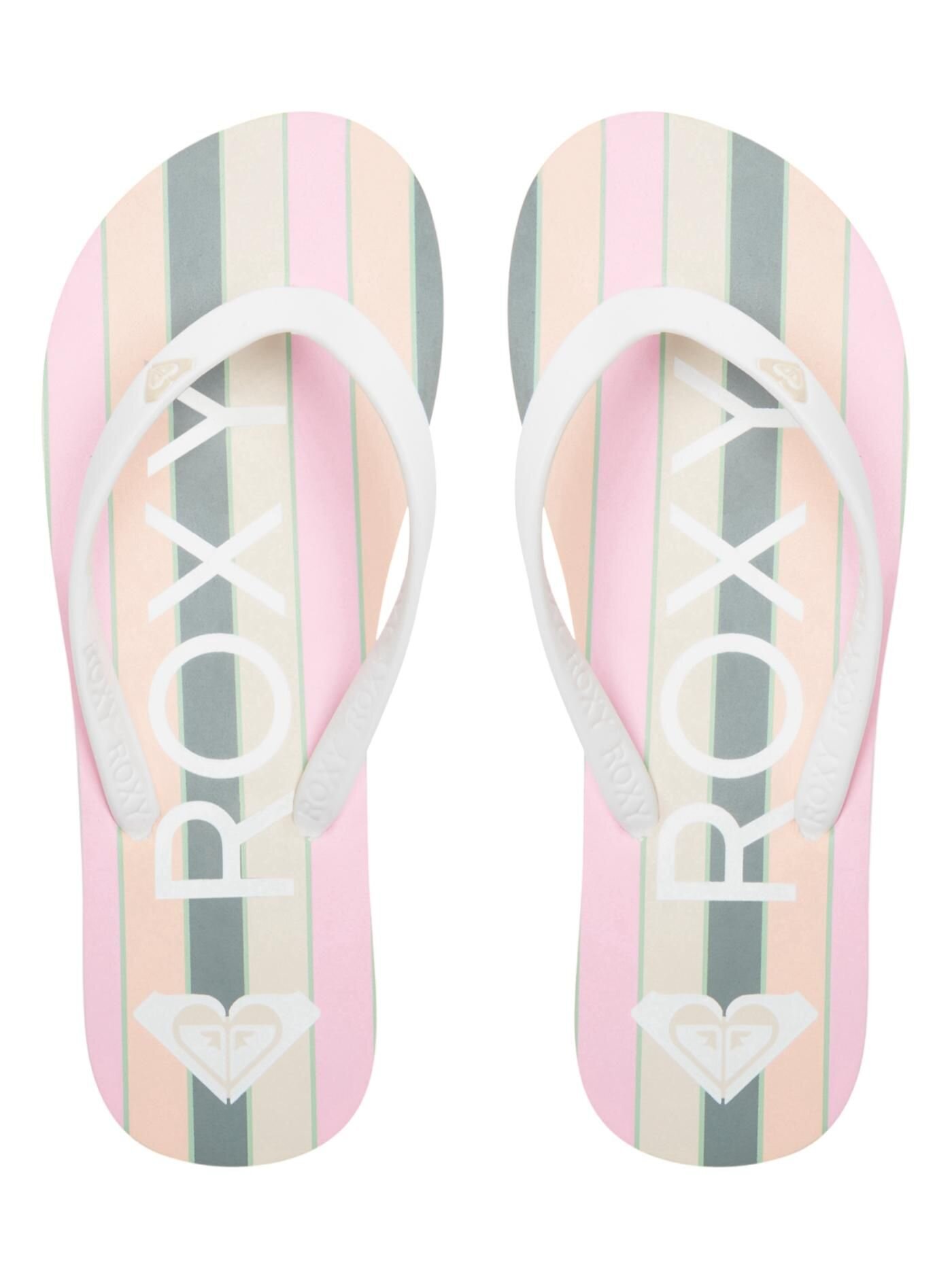 Roxy dámské žabky Tahiti VII Peach Cream | Růžová | Velikost 8 US