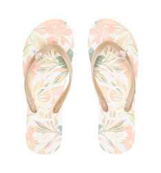 Roxy dámské žabky Tahiti VII White/Champagne | Bílá | Velikost 7 US