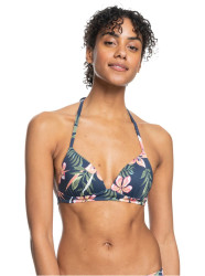 Roxy dámský horní díl plavek Rx Into The Sun Mood Indigo Tropical Depht | Modrá | Velikost XL