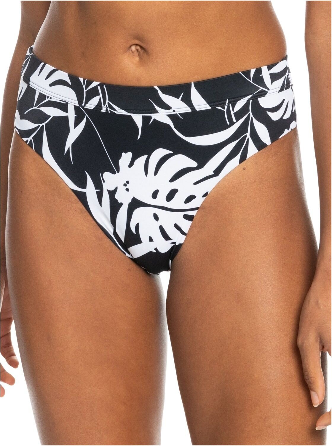 Roxy dámský spodní díl plavek Printed Love Anthracite Surf Trippin Bico S | Černá | Velikost M