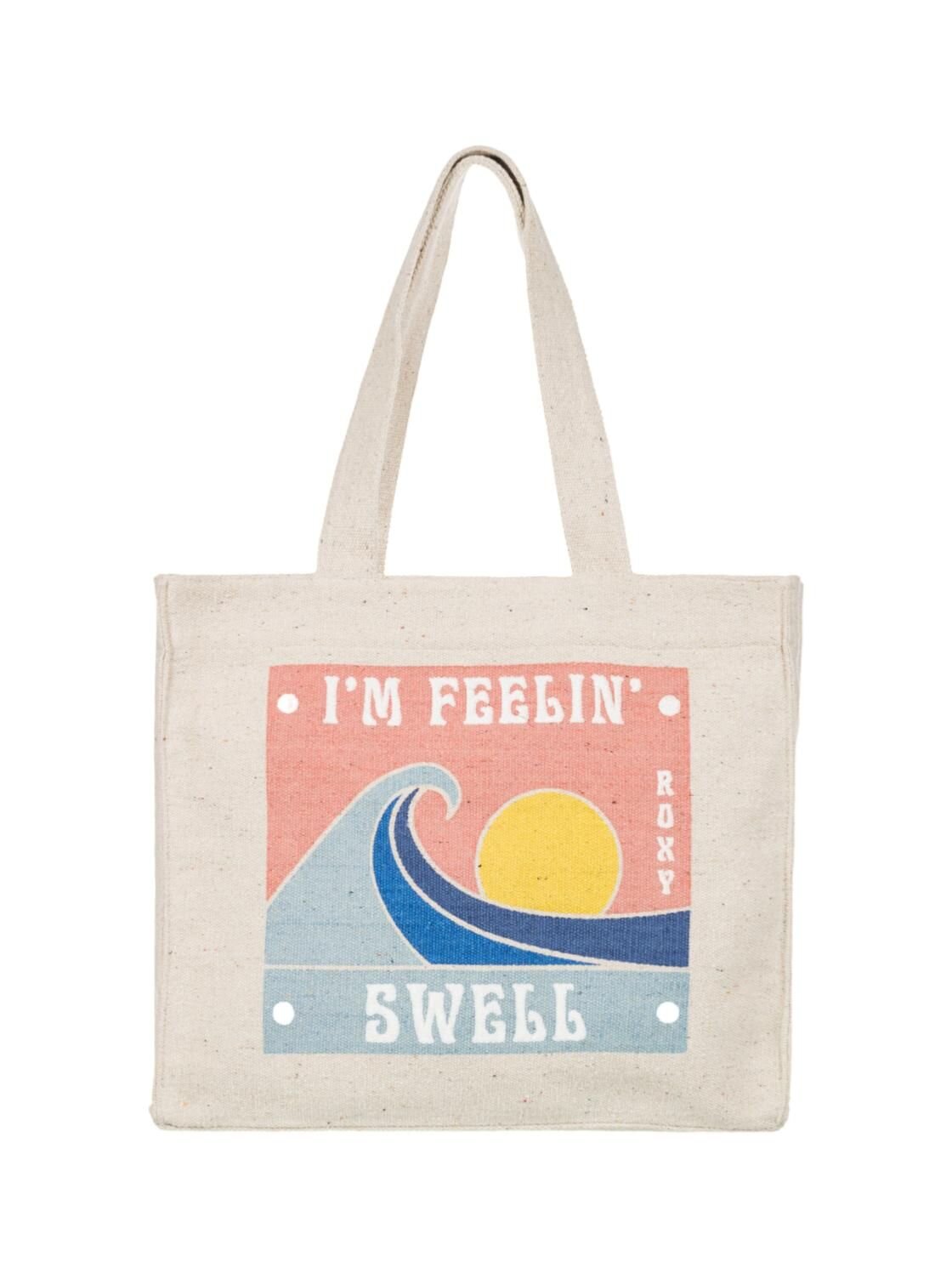 Roxy plátěná taška Drink The Wave Tapioca | Bílá | Velikost One Size