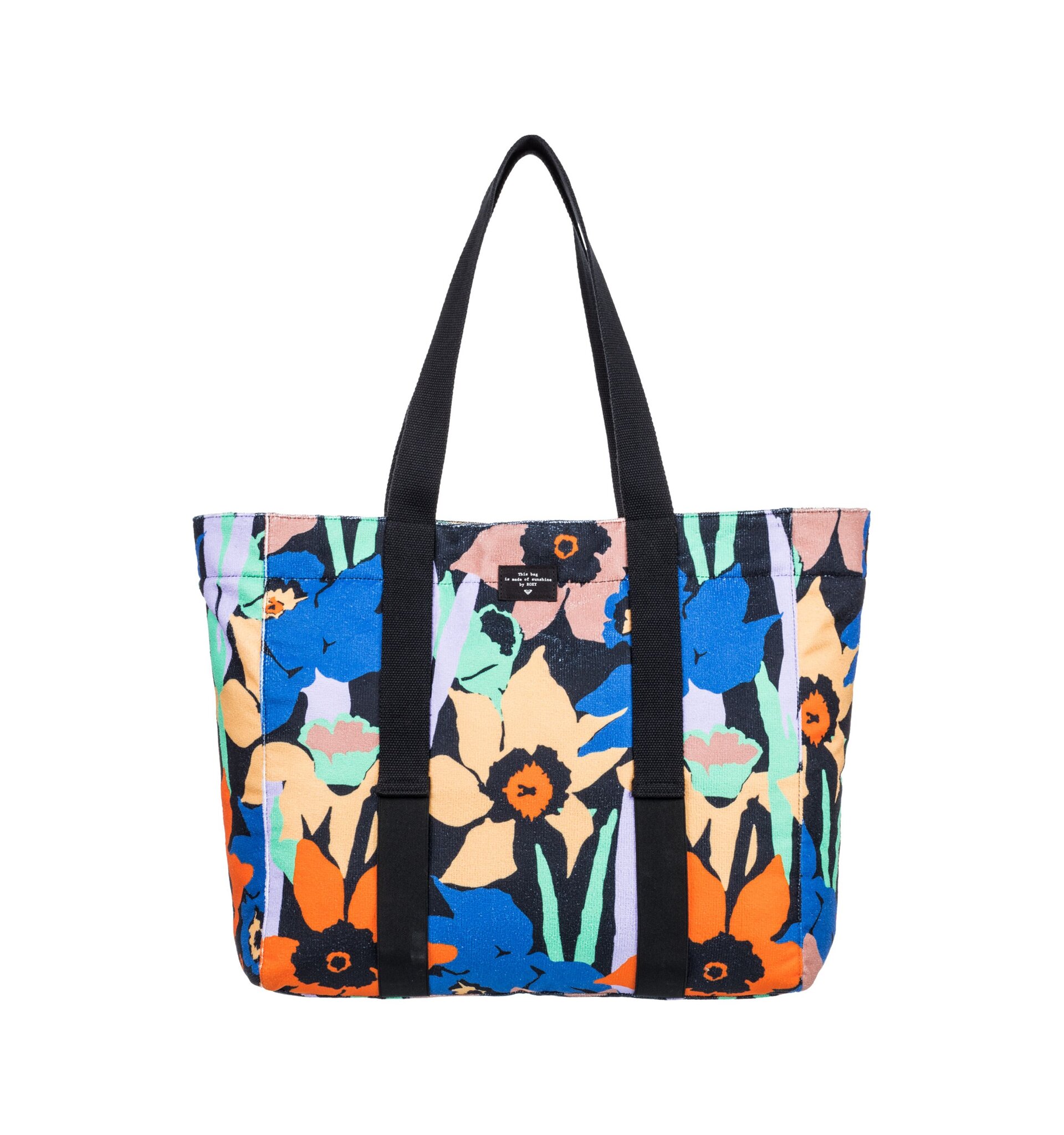 Roxy taška Mango Passion Anthracite Flower Jammin | Černá | Objem 15 L