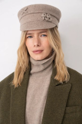 RUSLAN BAGINSKIY  bekovka dámská s vlnou Wool-blend Baker Boy Cap