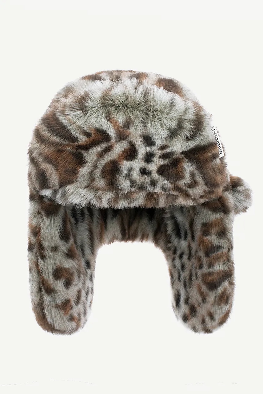 RUSLAN BAGINSKIY  ušanka dámská Faux-Fur Aviator Hat