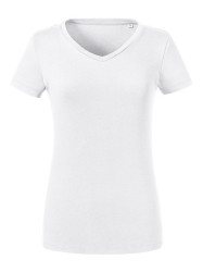 Russell Women's Pure Organic V-Neck T-Shirt