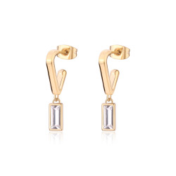 S'Agapõ Dámské visací náušnice s krystaly Luce SCE38