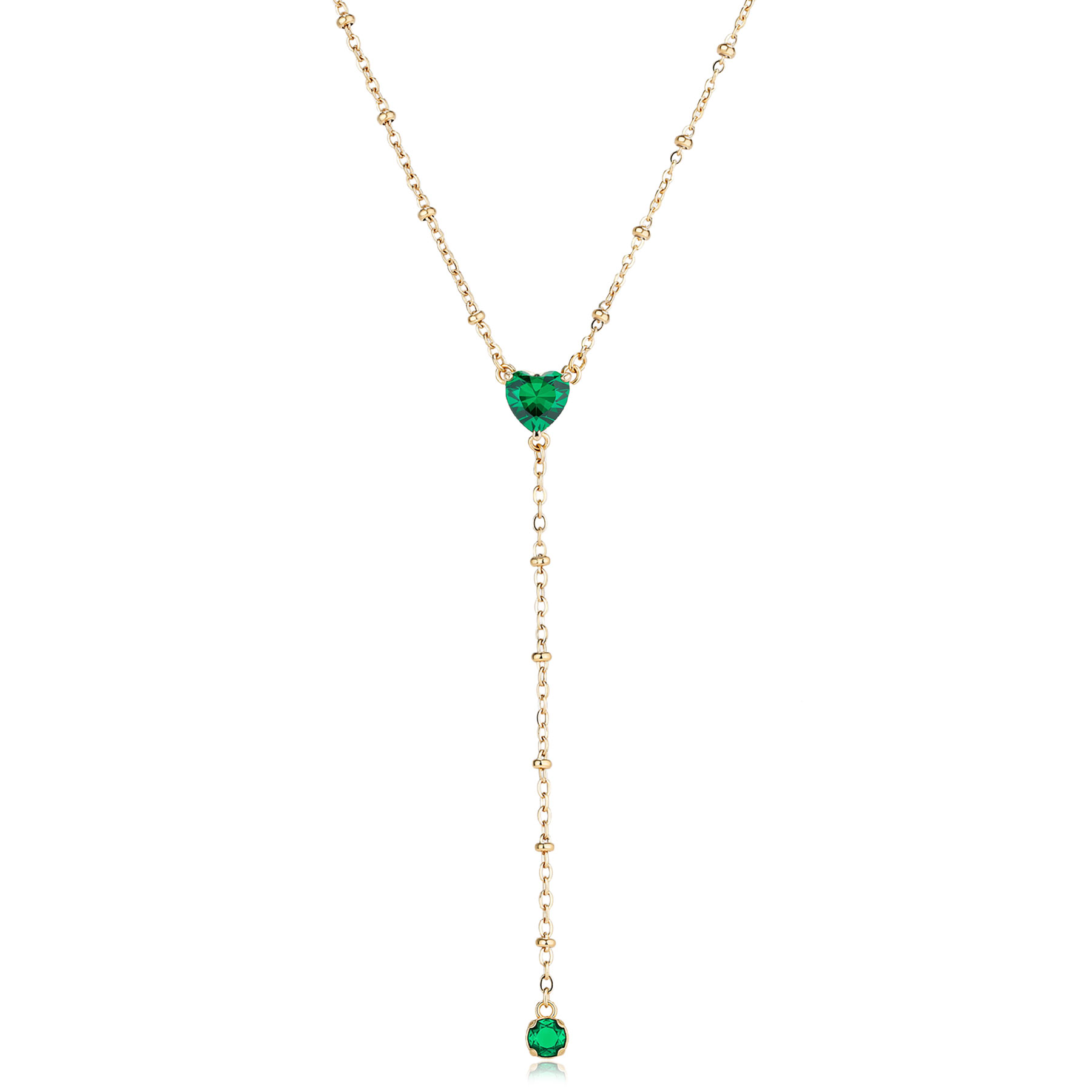 S'Agapõ Elegantní pozlacený náhrdelník s kubickými zirkony Dazzly SDZ135