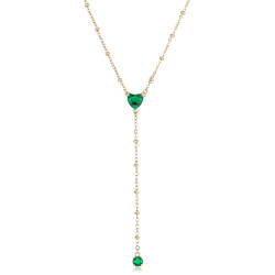 S'Agapõ Elegantní pozlacený náhrdelník s kubickými zirkony Dazzly SDZ135