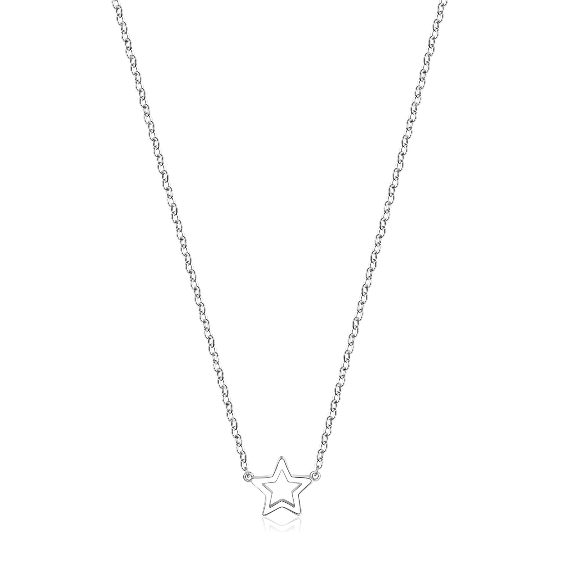 S'Agapõ Jemný náhrdelník s hvězdičkou Click SCK09