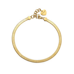 S'Agapõ Jemný pozlacený náramek na kotník Chunky SHK16