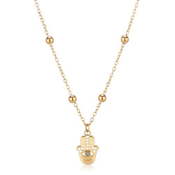 S'Agapõ Luxusní náhrdelník Hamsa - Ruka Fátimy Witch SWH08