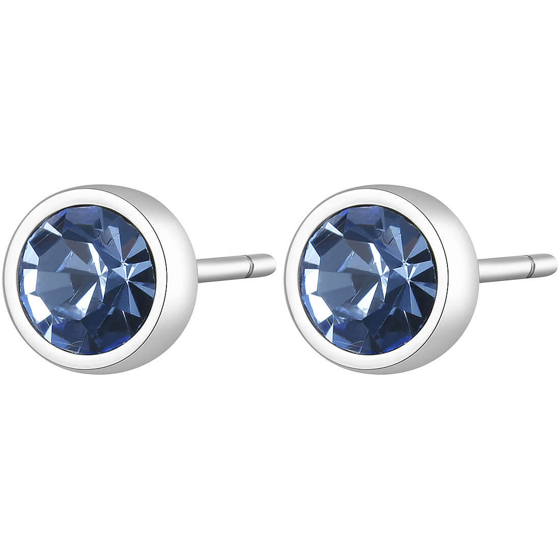 S'Agapõ Ocelové náušnice s krystaly CLICK SCK23