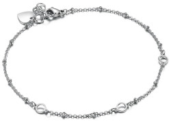 S'Agapõ Ocelový náramek na nohu Happy SHAC33