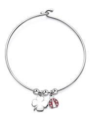 S'Agapõ Pevný ocelový náramek pro štěstí Feelings SFE14