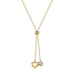 S'Agapõ Pozlacený náhrdelník s posuvným zapínáním Aurora SAR61