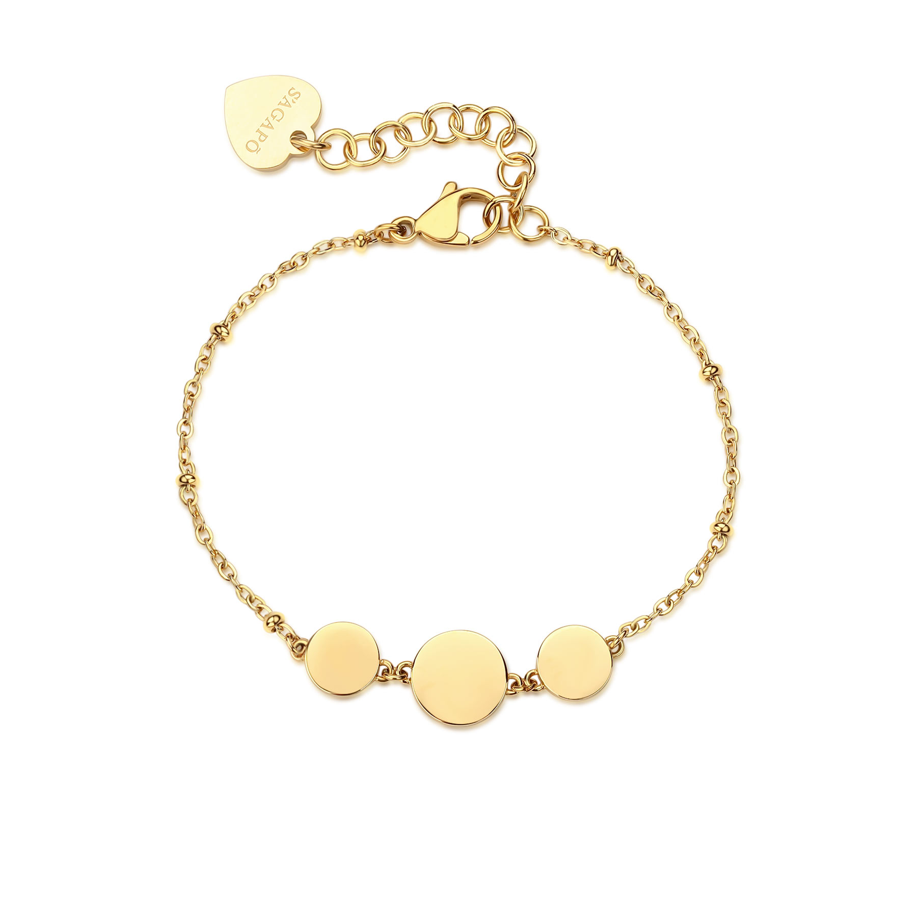 S'Agapõ Pozlacený náramek pro ženy Elysium SUM12