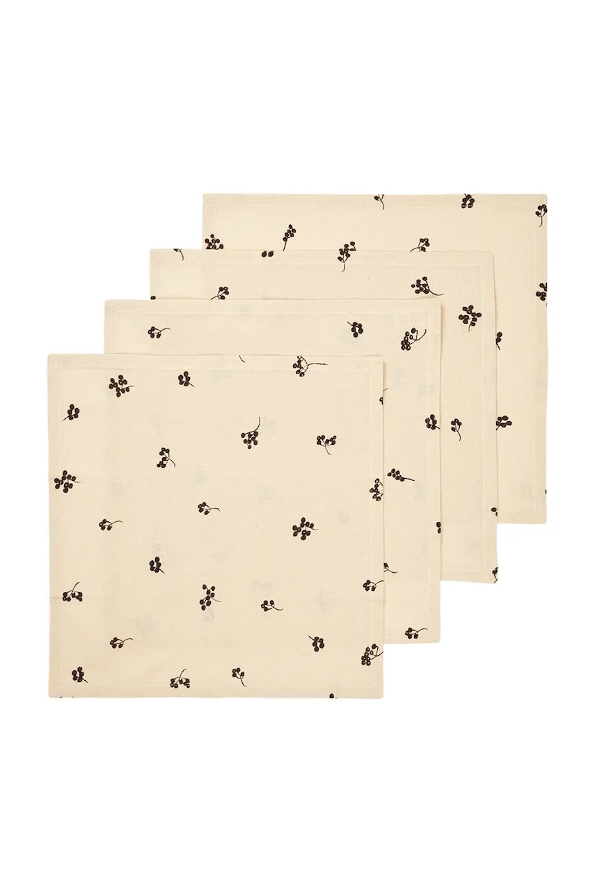 Sada bavlněných ubrousků ferm LIVING Baies 40 x 40 cm 4-pack