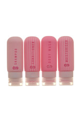 Sada cestovních lahviček na kosmetické přípravky The Vintage Cosmetics Company Silicone Travel 4-pack