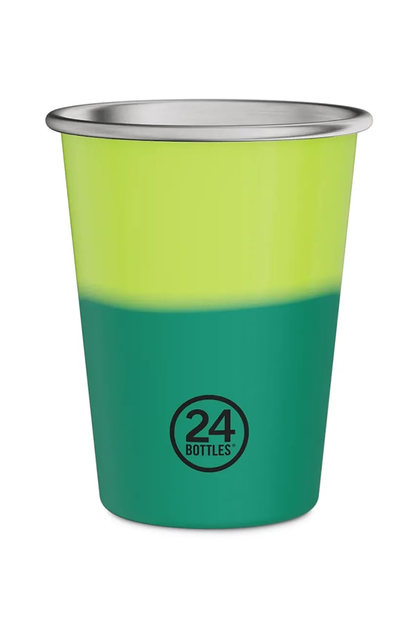 Sada hrnků 24bottles Party Cups REactive Yellow 4-pack
