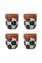 Sada hrnků Bloomingville Check 375 ml 4-pack