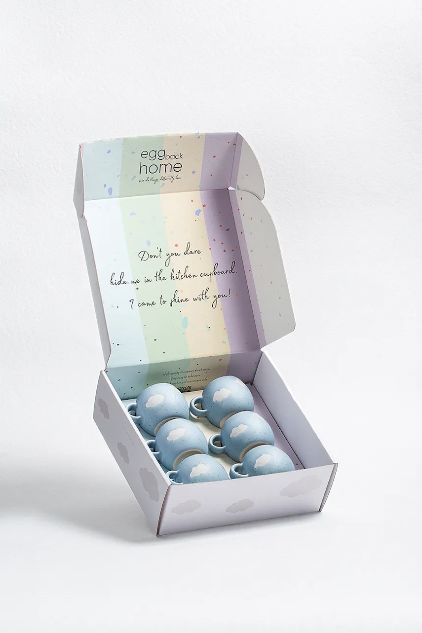 Sada hrnků Egg Back Home 90 ml 6-pack