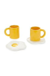 Sada hrnků s podšálky Balvi 7,2 x 10,5 x 9,8 cm 2-pack