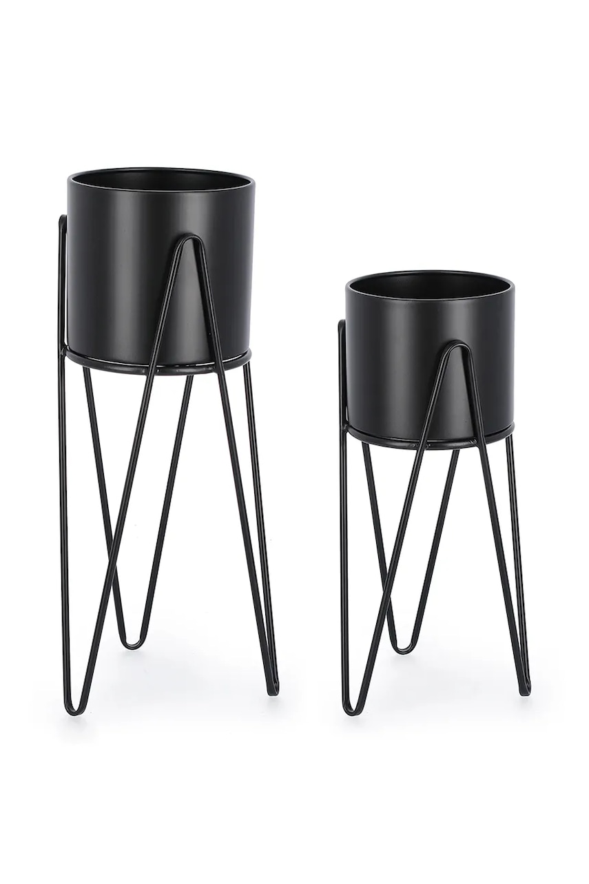 Sada květináčů se stojanem Bizzotto Madelyn 23,5 x 57 / 21,5 x 46 cm 2-pack