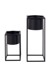Sada květináčů se stojanem House Nordic Marla 17 x 31 / 19,5 x 50,5 cm 2-pack
