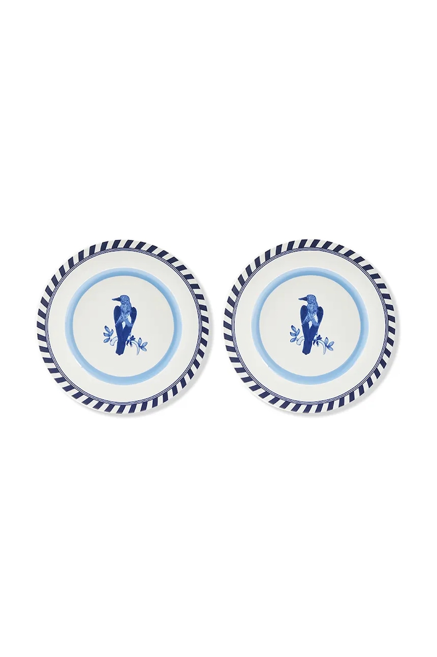 Sada mělkých talířů Pols Potten bird patterned 27 cm 2-pack