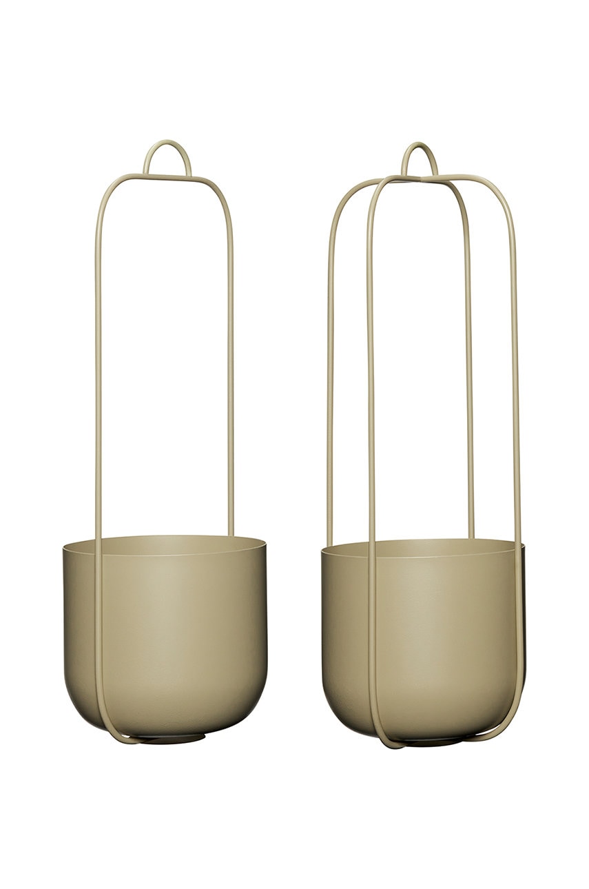 Sada nástěnných květináčů Hübsch 16 x 44 cm 2-pack