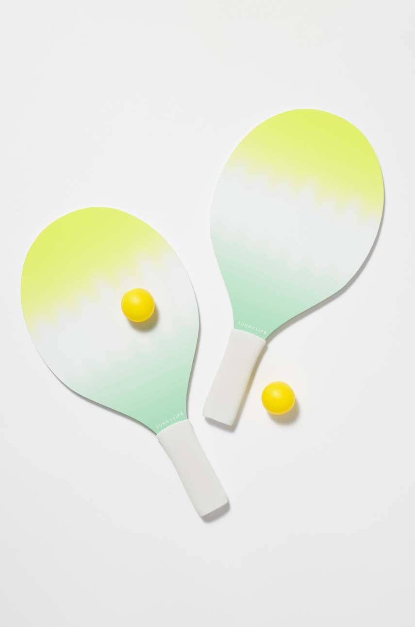 Sada plážových raket a míčků SunnyLife Dip Dye