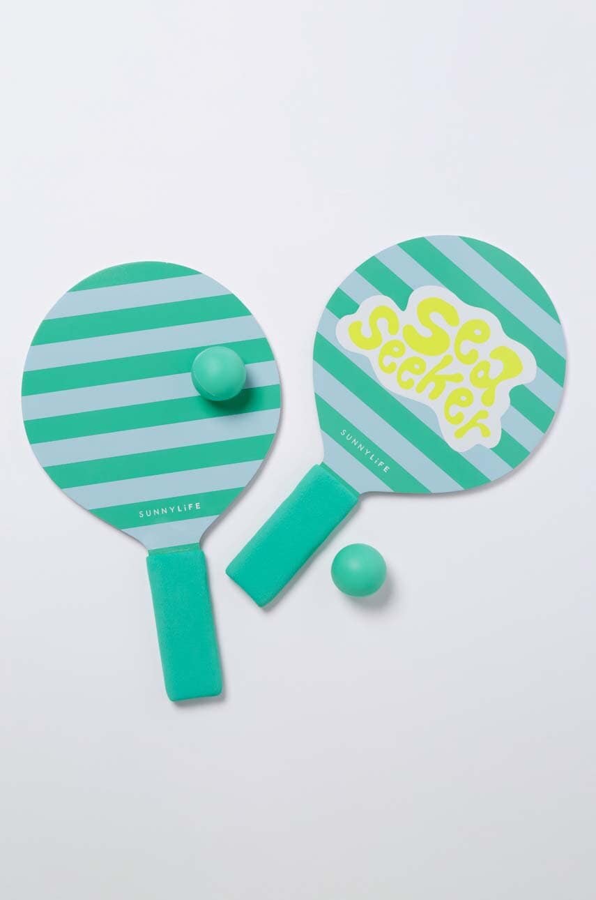 Sada plážových raket a míčků SunnyLife Sea Seeker Dip Dye