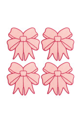 Sada podložek pod sklenice Octaevo Coquette 15 x 15 cm